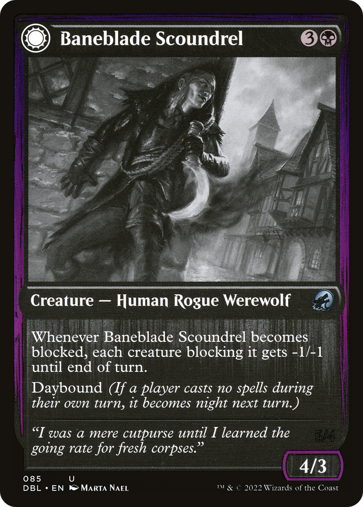 Baneblade Scoundrel // Baneclaw Marauder [Innistrad: Double Feature]-3