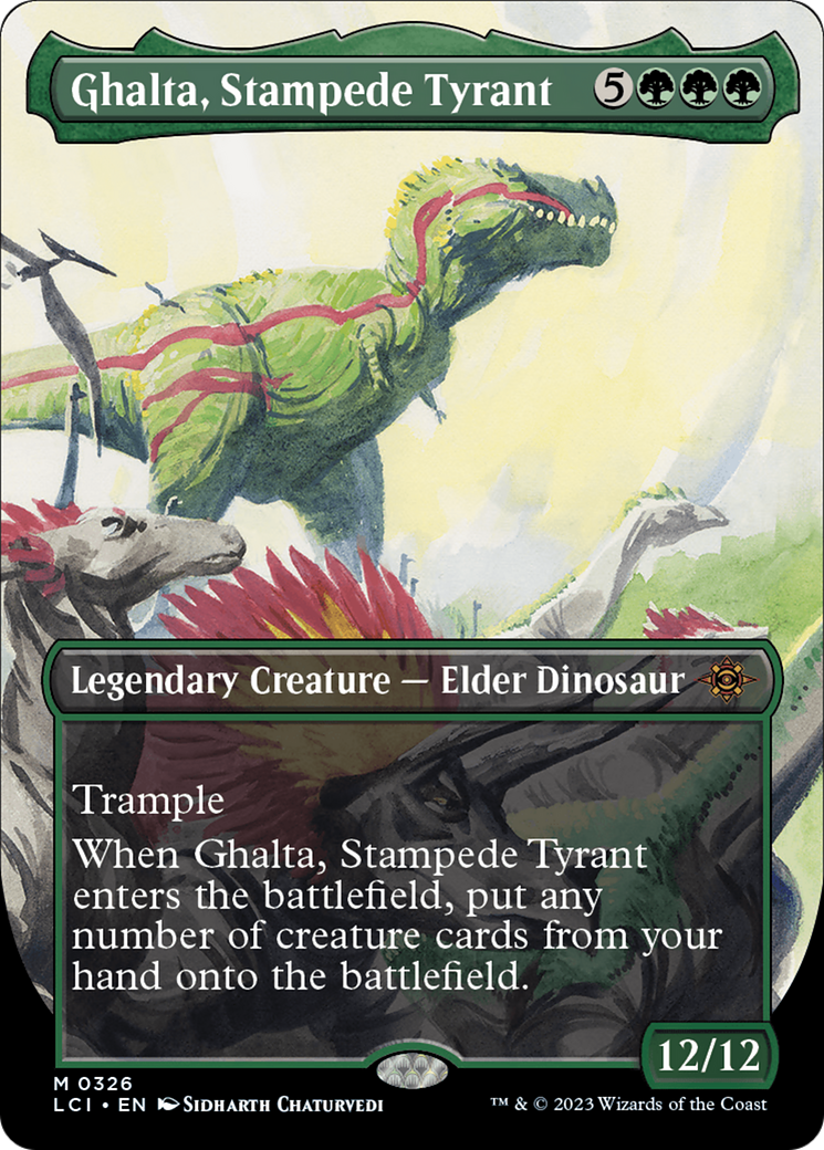 Ghalta, Stampede Tyrant (Borderless) [The Lost Caverns of Ixalan]-1