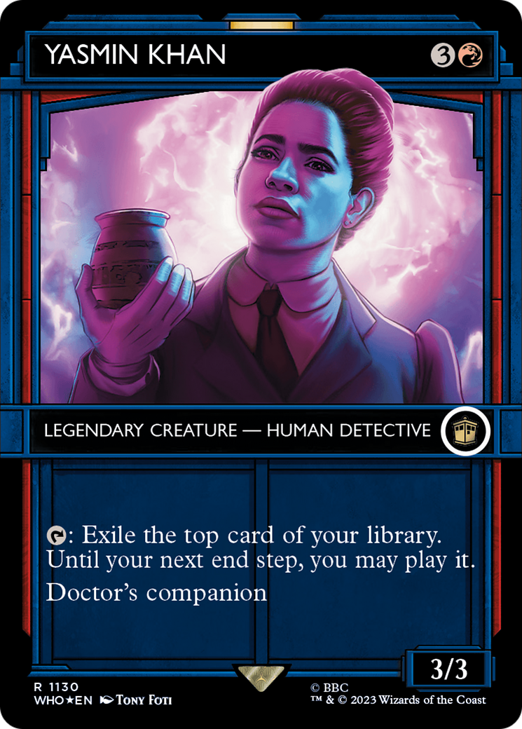 Yasmin Khan (Showcase) (Surge Foil) (WHO-1130) - Doctor Who: (Showcase) (Borderless) Foil-1