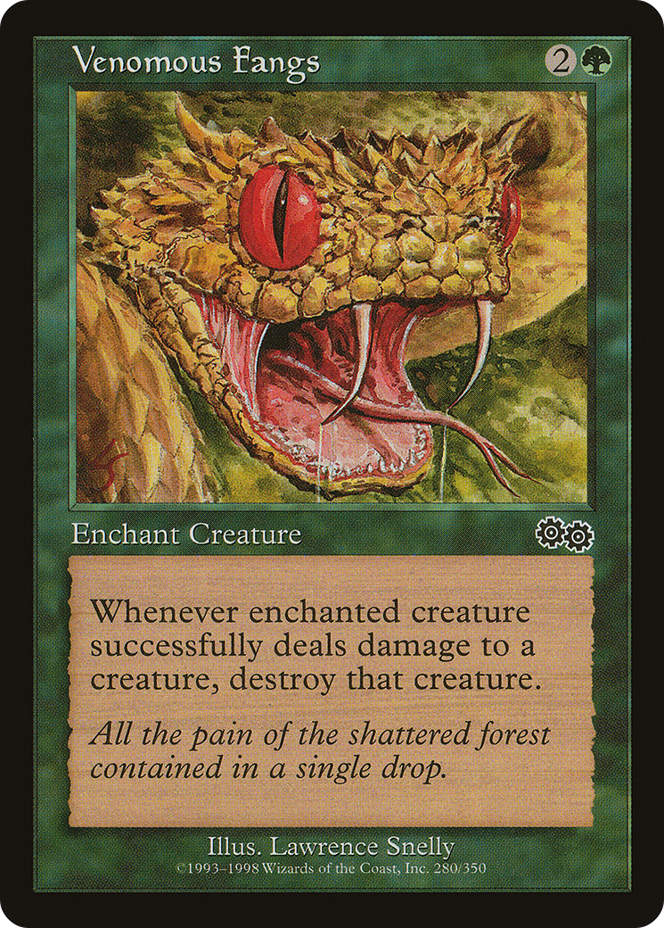 Venomous Fangs (USG-280) - Urza's Saga-1