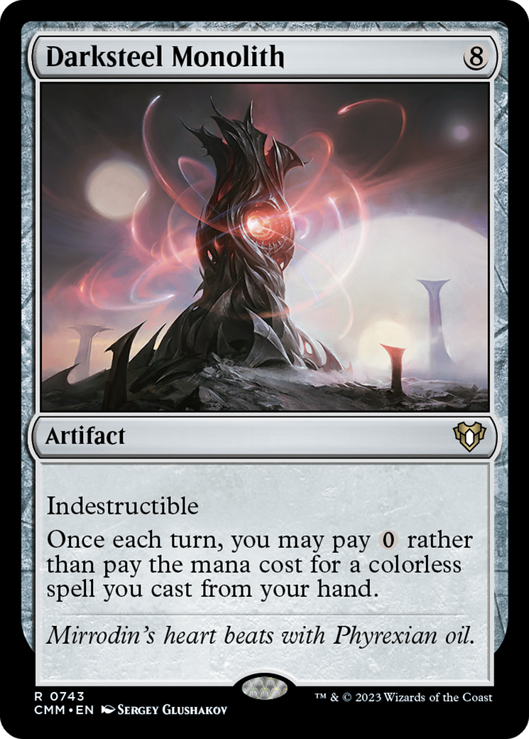 Darksteel Monolith [Commander Masters]-1