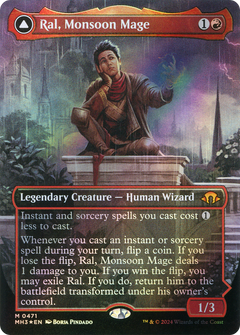 Ral, Monsoon Mage // Ral, Leyline Prodigy (Borderless) (Textured Foil) [Modern Horizons 3]-3
