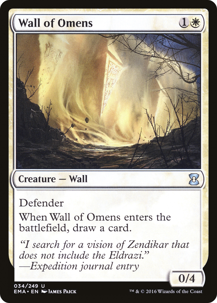 Wall of Omens (EMA-034) - Eternal Masters Foil-1