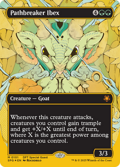 Pathbreaker Ibex (Borderless) (First-Place Foil) [Aetherdrift Special Guests]-1