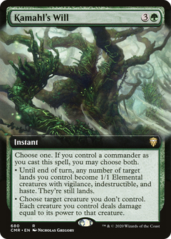 Kamahl's Will (Extended Art) [Commander Legends]-1