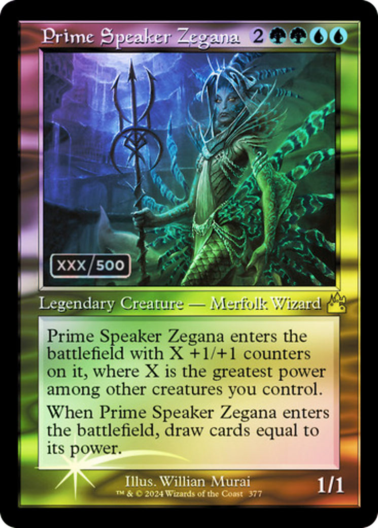 Prime Speaker Zegana (Retro) (Serialized) [Ravnica Remastered]-1