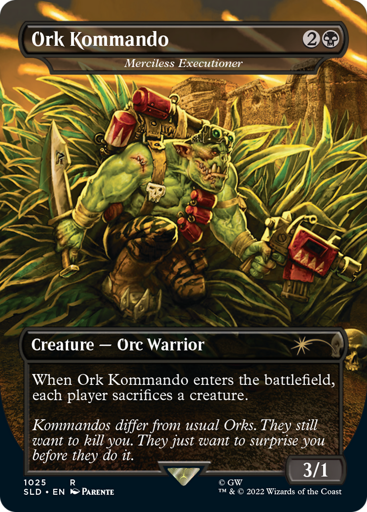 Ork Kommando - Merciless Executioner (Borderless) [Secret Lair Drop Series]-1