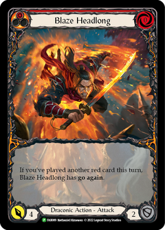 Blaze Headlong [FAB089] (Promo)  Rainbow Foil-1