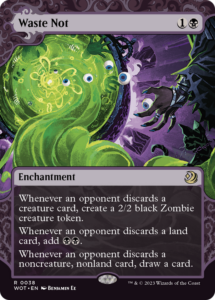 Waste Not (WOT-038) - Wilds of Eldraine: Enchanting Tales: (Showcase) (Borderless) Foil-1