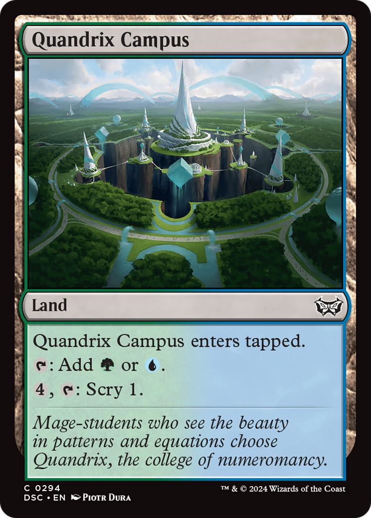 Quandrix Campus [Duskmourn: House of Horror Commander]-1