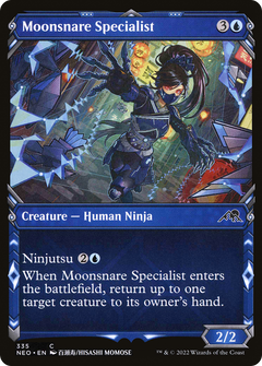 Moonsnare Specialist (Showcase Ninja) [Kamigawa: Neon Dynasty]-1