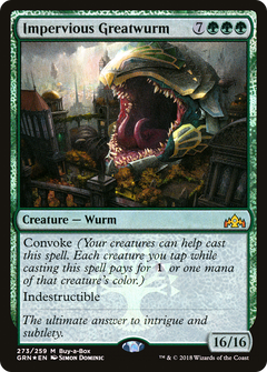 Impervious Greatwurm (Buy-A-Box) [Guilds of Ravnica]-1