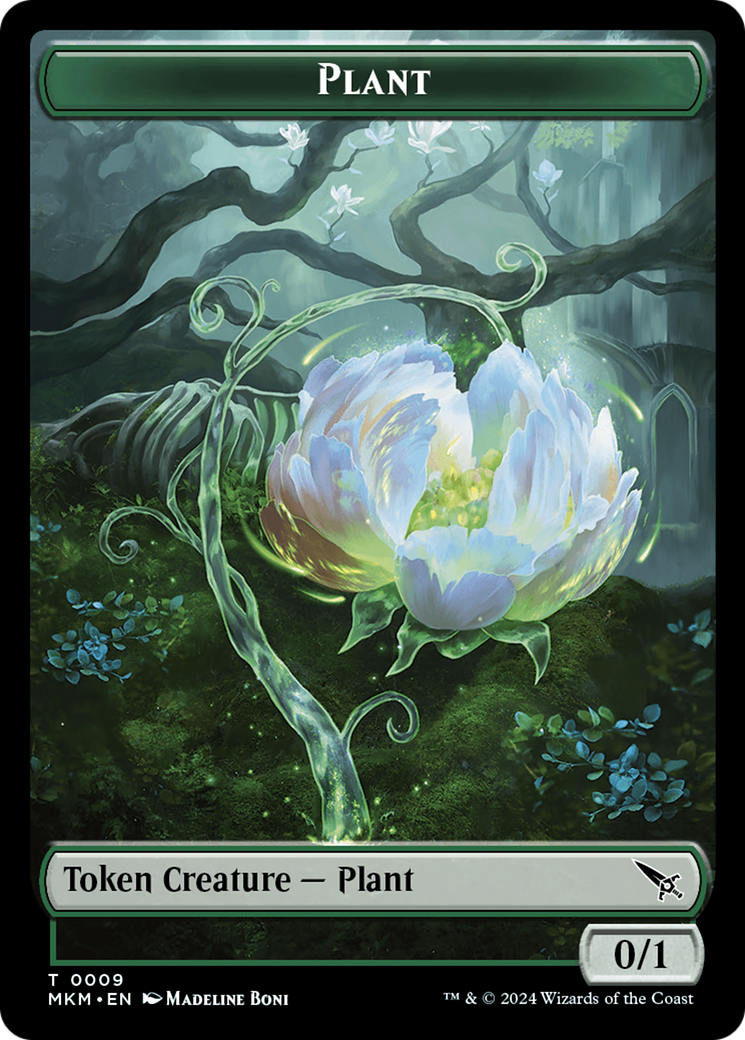 Detective // Plant Double-Sided Token [Murders at Karlov Manor Tokens]-2