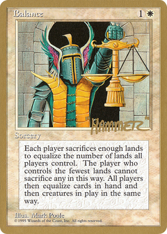 Balance - 1996 Shawn "Hammer" Regnier (4ED) (WCD-) - Pro Tour Collector Set-1