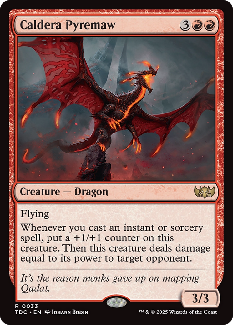 Caldera Pyremaw [Tarkir: Dragonstorm Commander]-1