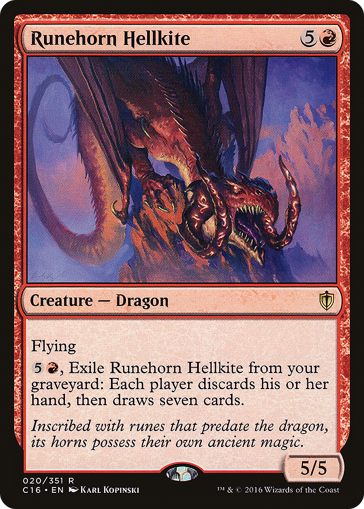 Runehorn Hellkite [Commander 2016]-1