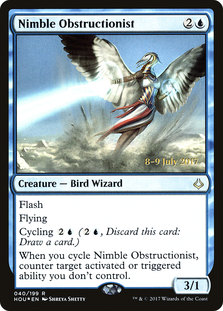 Nimble Obstructionist [Hour of Devastation Prerelease Promos]-1