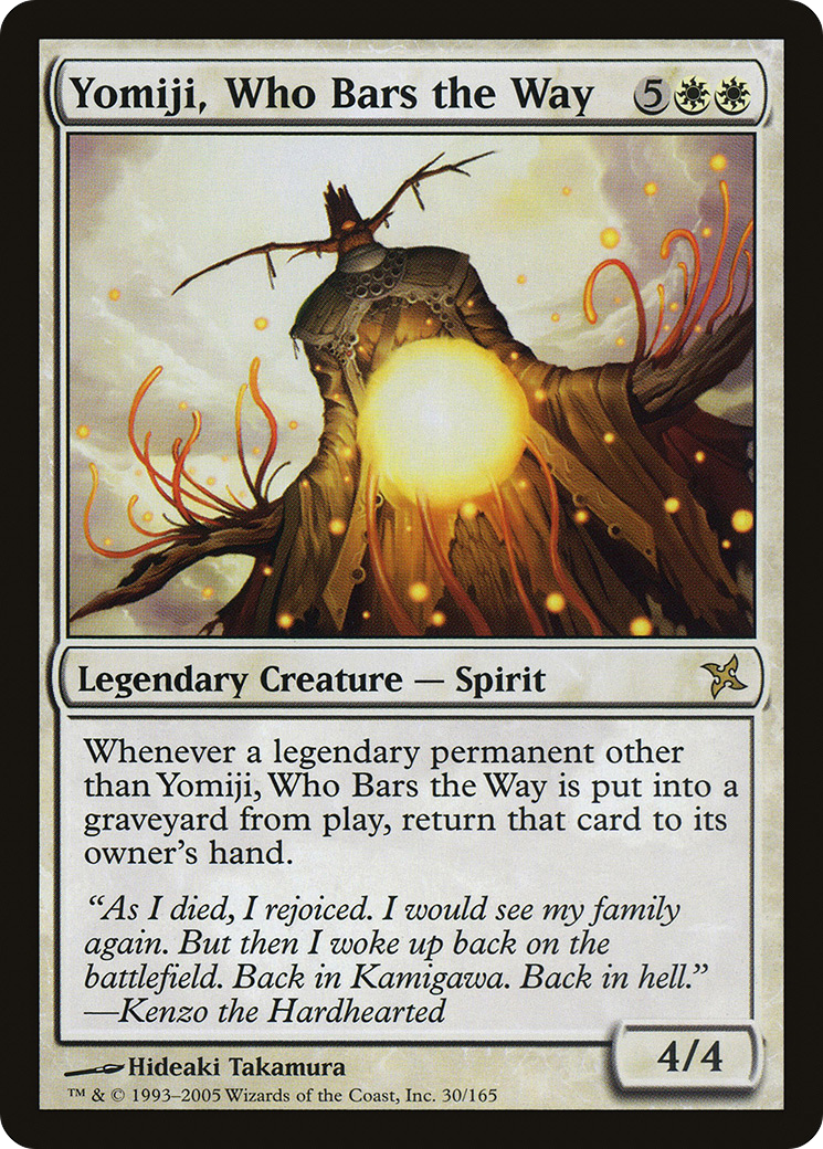 Yomiji, Who Bars the Way (BOK-030) - Betrayers of Kamigawa Foil-1