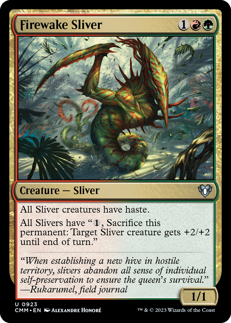 Firewake Sliver [Commander Masters]-1