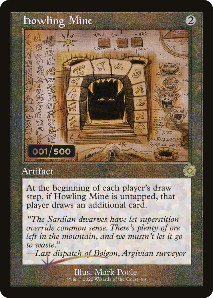 Howling Mine (Retro Schematic) (Serialized) [The Brothers' War Retro Artifacts]-1