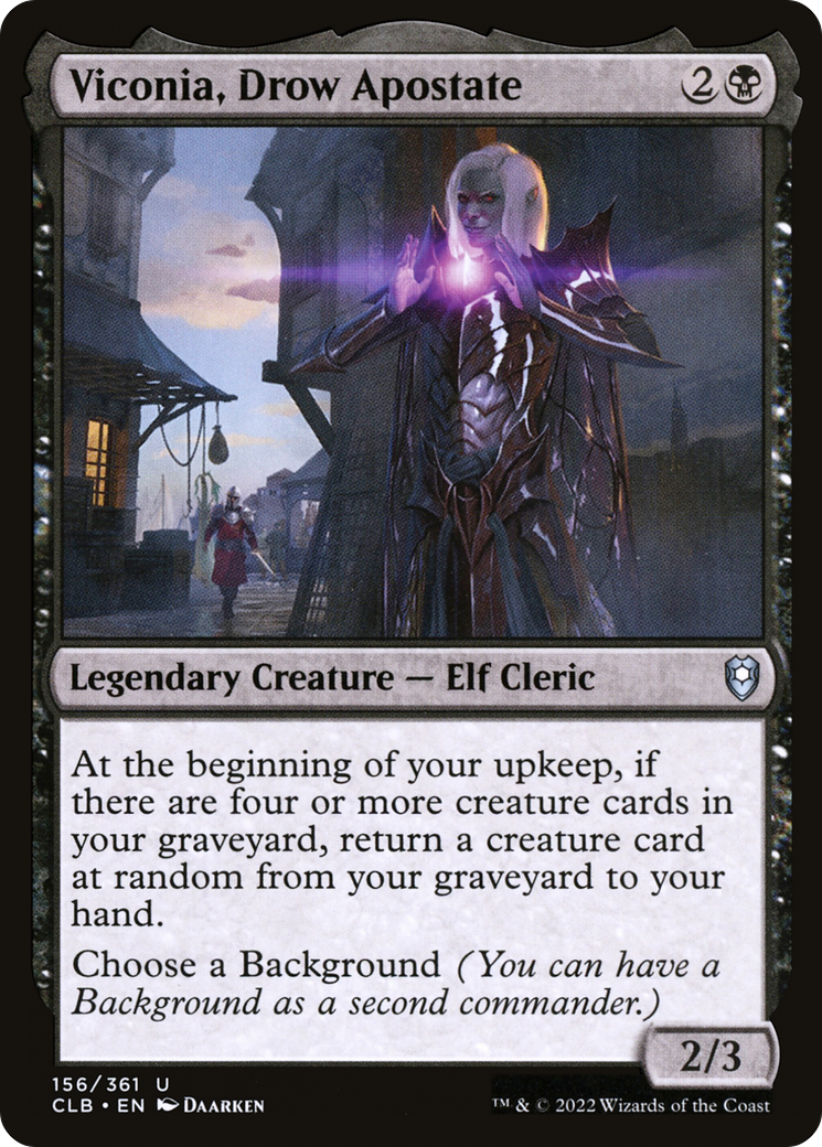 Viconia, Drow Apostate (CLB-156) - Commander Legends: Battle for Baldur's Gate-1
