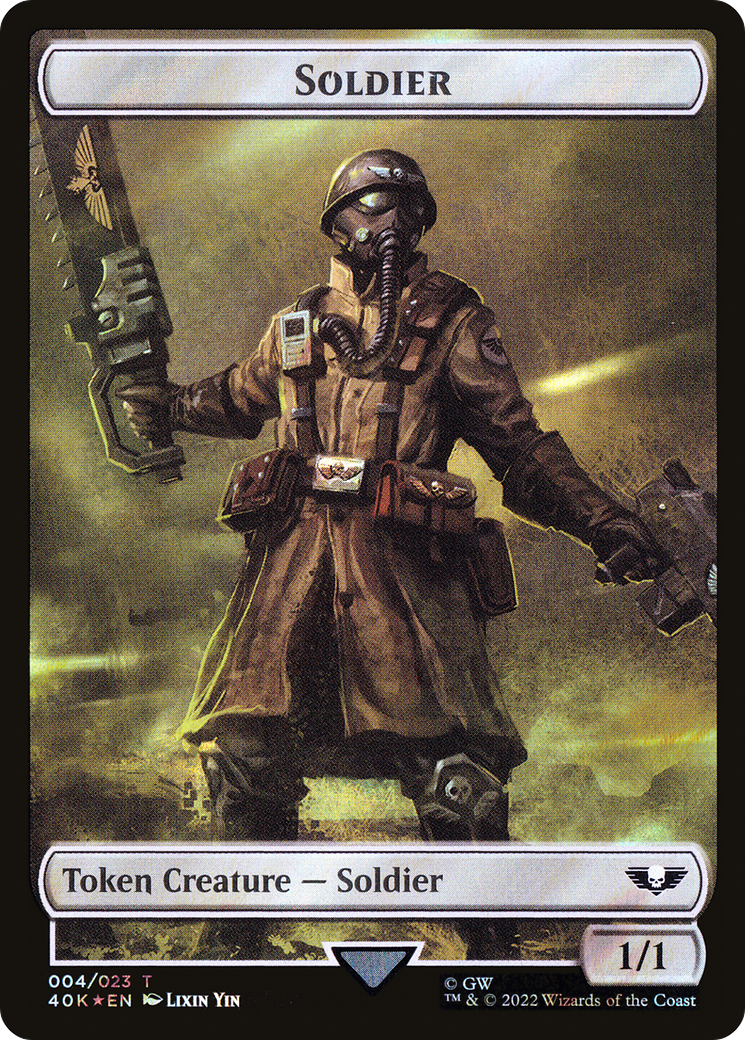 Soldier (T40K-04★) - Warhammer 40,000 Tokens Foil-1