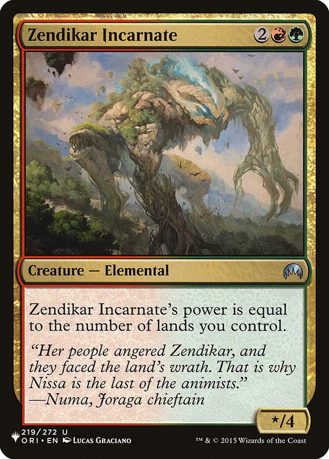 Zendikar Incarnate [The List]-1