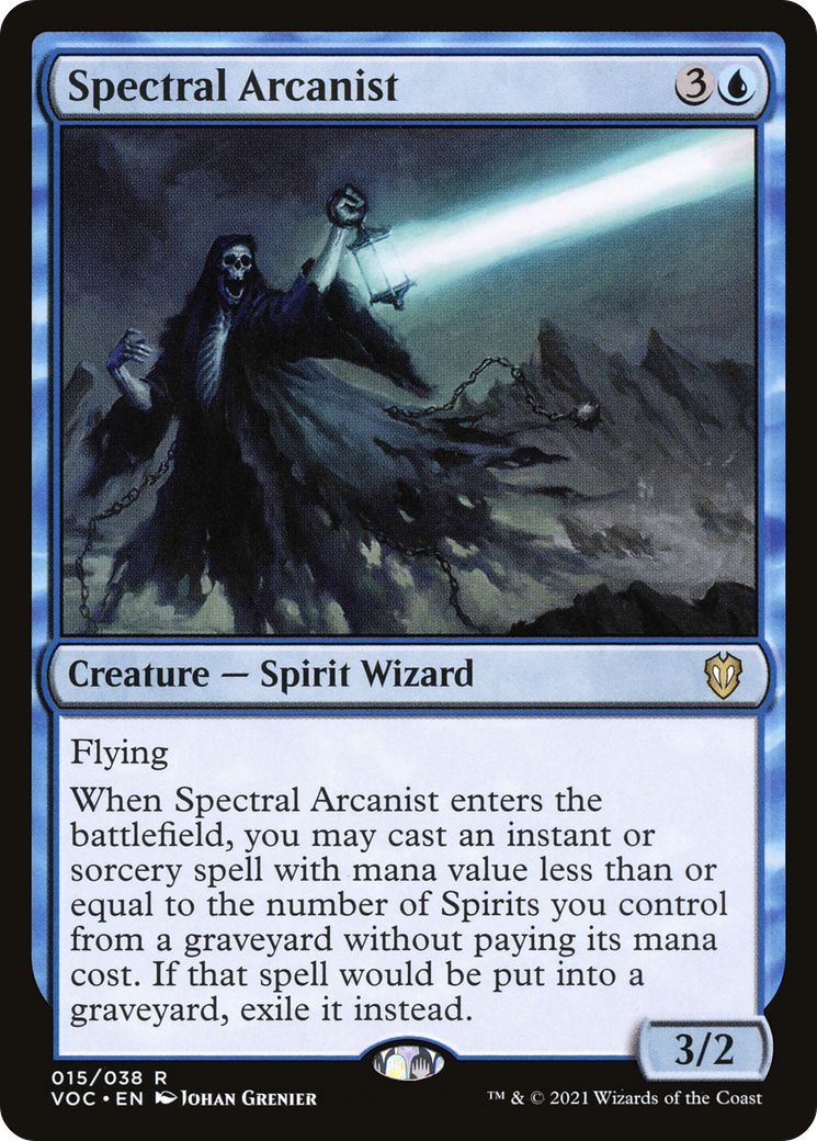 Spectral Arcanist [Innistrad: Crimson Vow Commander]-1