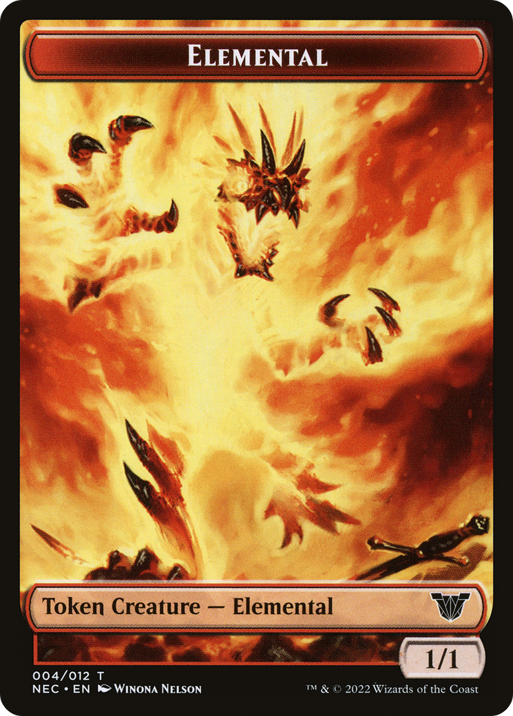 Elemental (TNEC-004) - Neon Dynasty Commander Tokens Foil-1