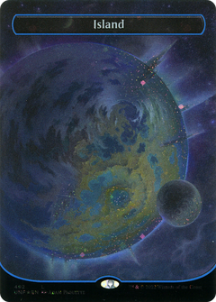 Island (492) (Orbital Space-ic Land) (Galaxy Foil) [Unfinity]-1