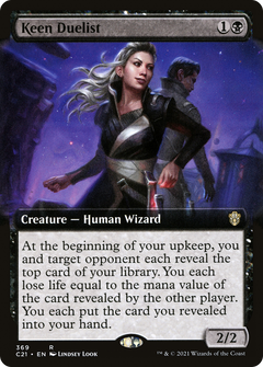 Keen Duelist (Extended Art) [Commander 2021]-1