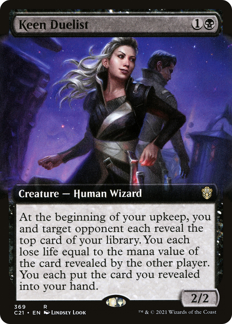 Keen Duelist (Extended Art) [Commander 2021]-1