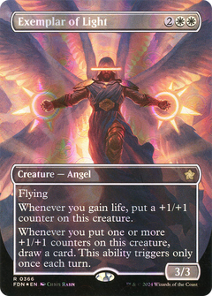 Exemplar of Light (Borderless) (Mana Foil) [Foundations]-1
