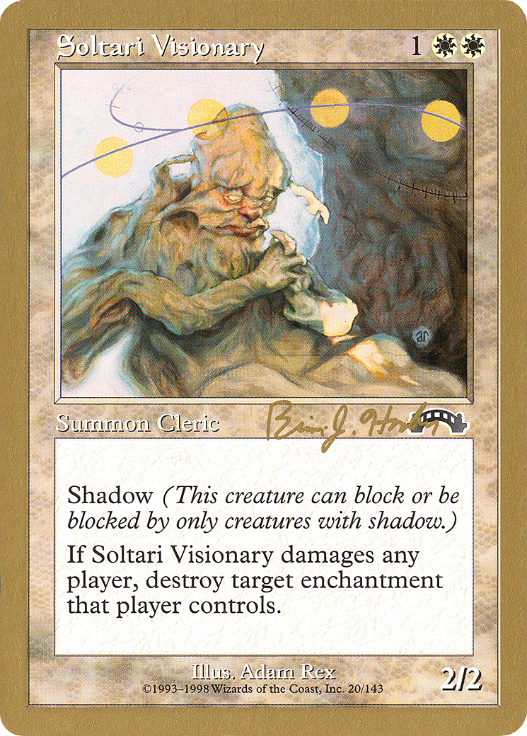 Soltari Visionary - 1998 Brian Hacker (EXO) (WCD-) - World Championship Decks 1998-1