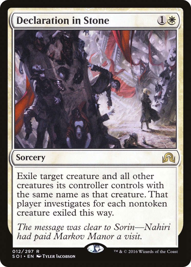 Declaration in Stone [Shadows over Innistrad]-1