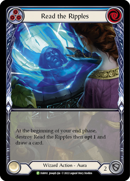 Read the Ripples (Blue) [FAB092] (Promo)  Rainbow Foil-1