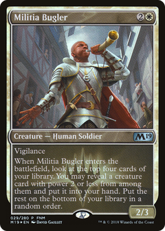 Militia Bugler (FNM) [Core Set 2019 Promos]-1