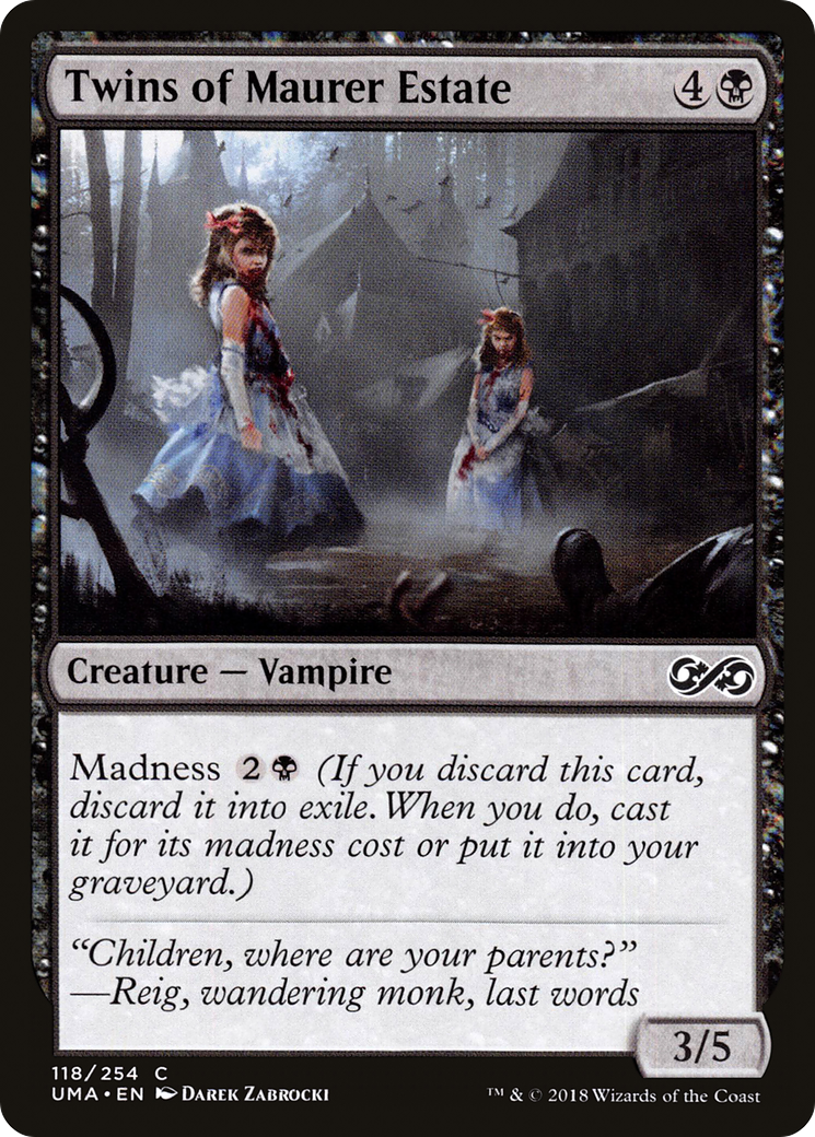 Twins of Maurer Estate (UMA-118) - Ultimate Masters Foil-1