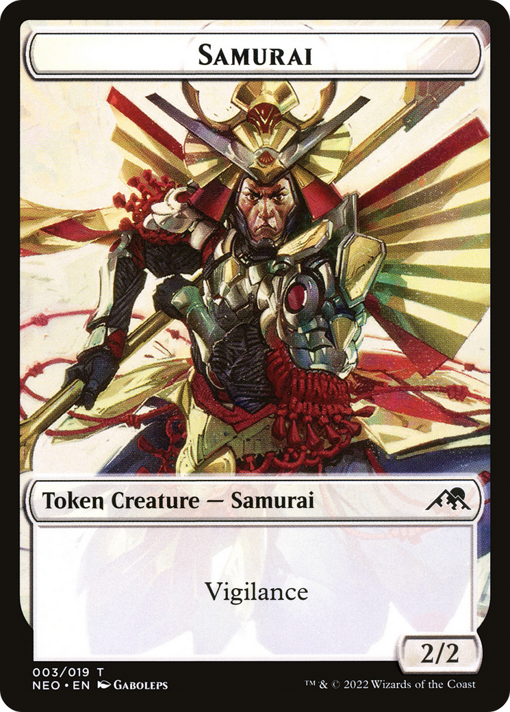 Samurai Token [Kamigawa: Neon Dynasty Tokens]-1