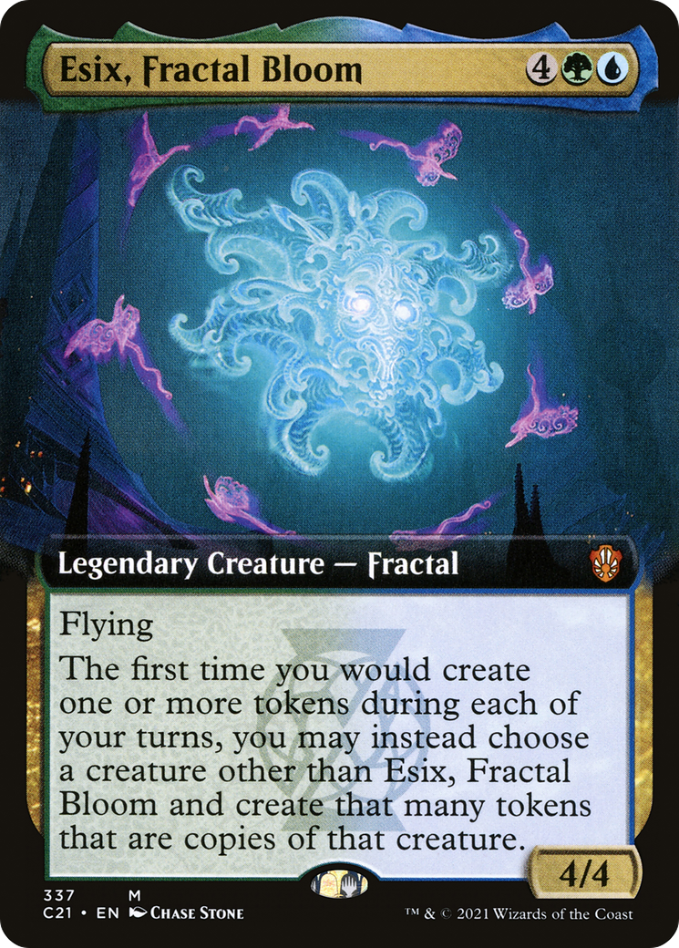 Esix, Fractal Bloom (Extended Art) [Commander 2021]-1