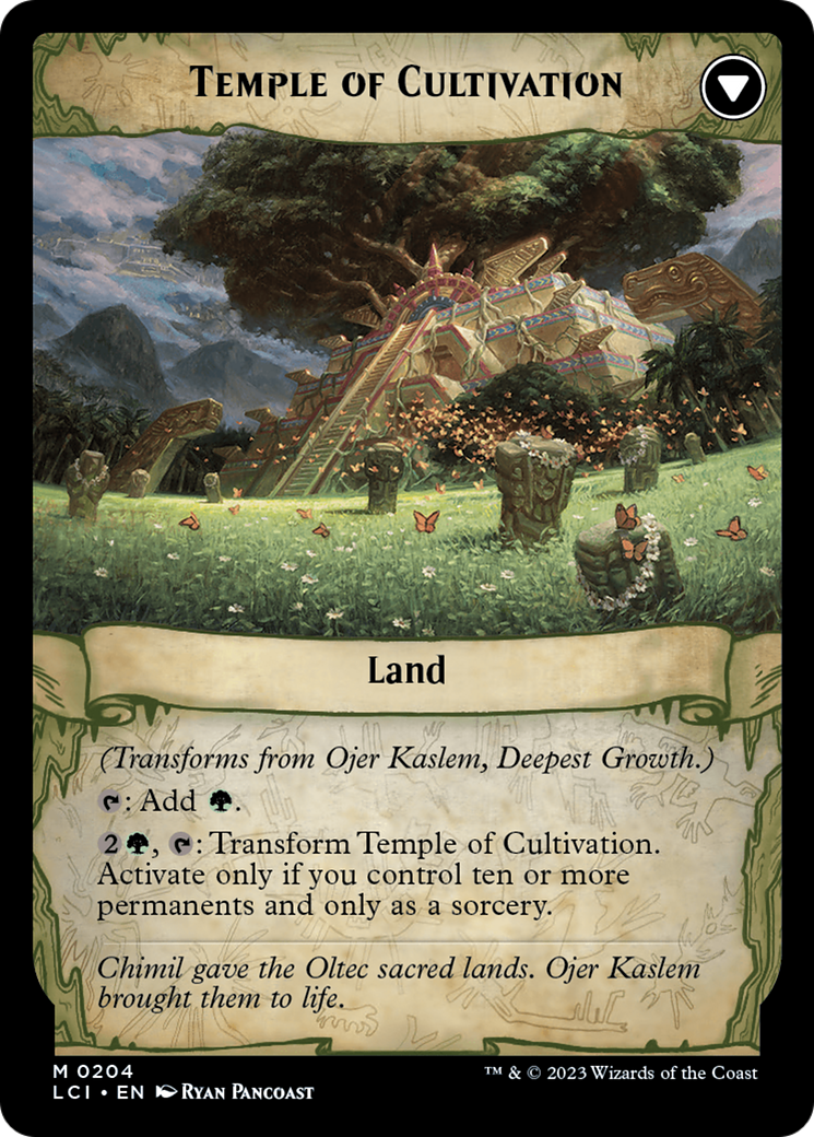 Ojer Kaslem, Deepest Growth // Temple of Cultivation [The Lost Caverns of Ixalan Prerelease Cards]-2