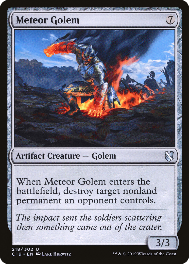 Meteor Golem [Commander 2019]-1