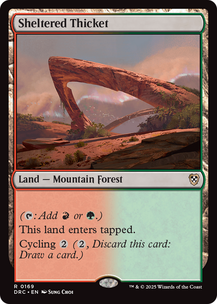 Sheltered Thicket [Aetherdrift Commander]-1