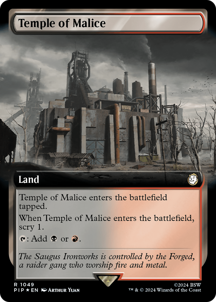 Temple of Malice (Extended Art) (Surge Foil) [Fallout]-1