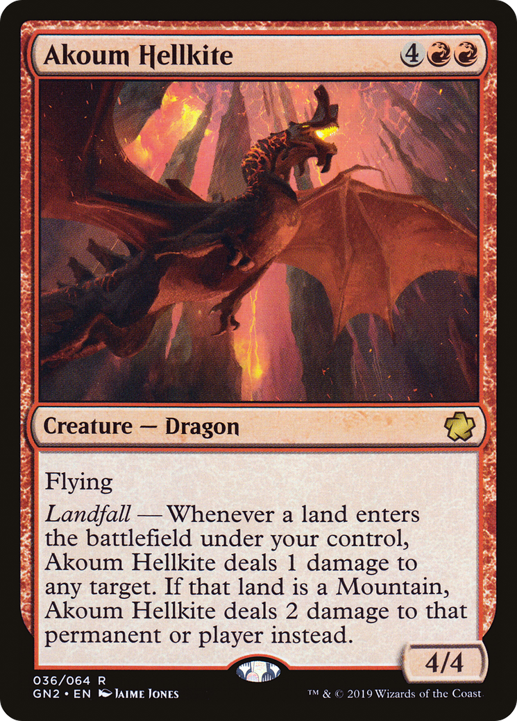 Akoum Hellkite [Game Night 2019]-1