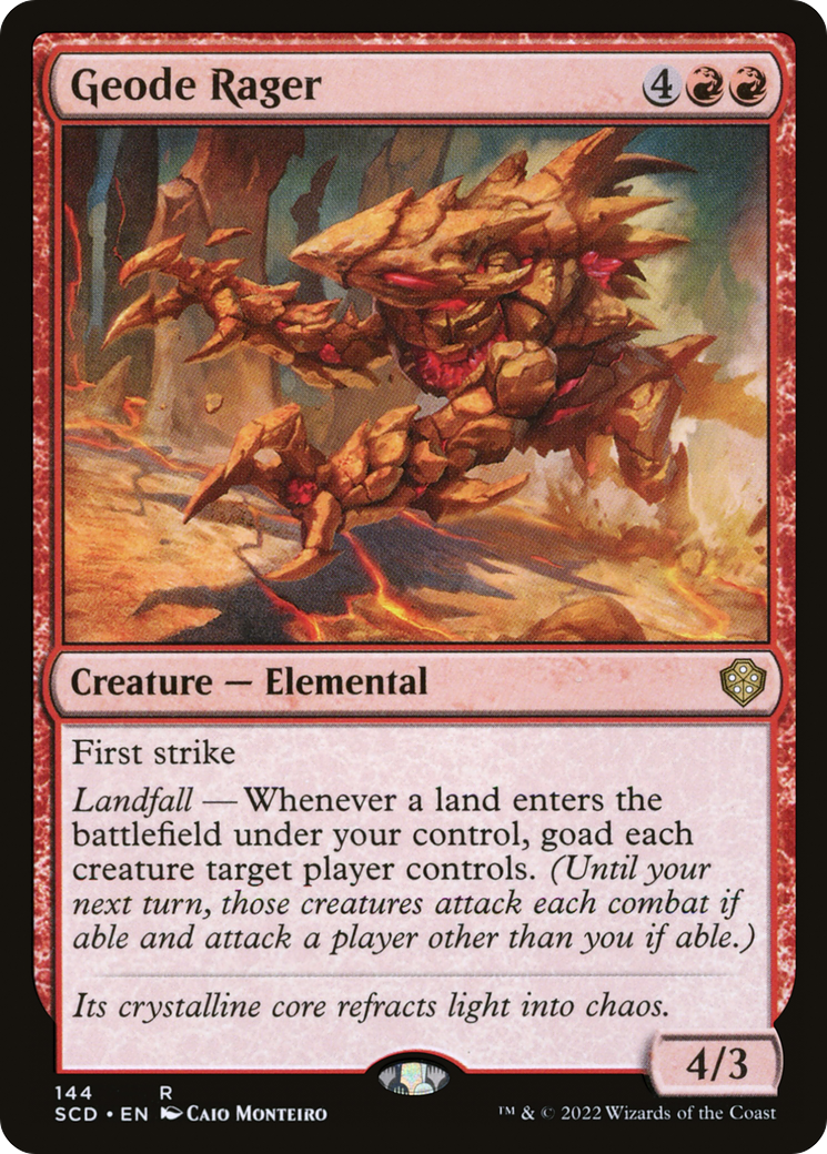 Geode Rager [Starter Commander Decks]-1
