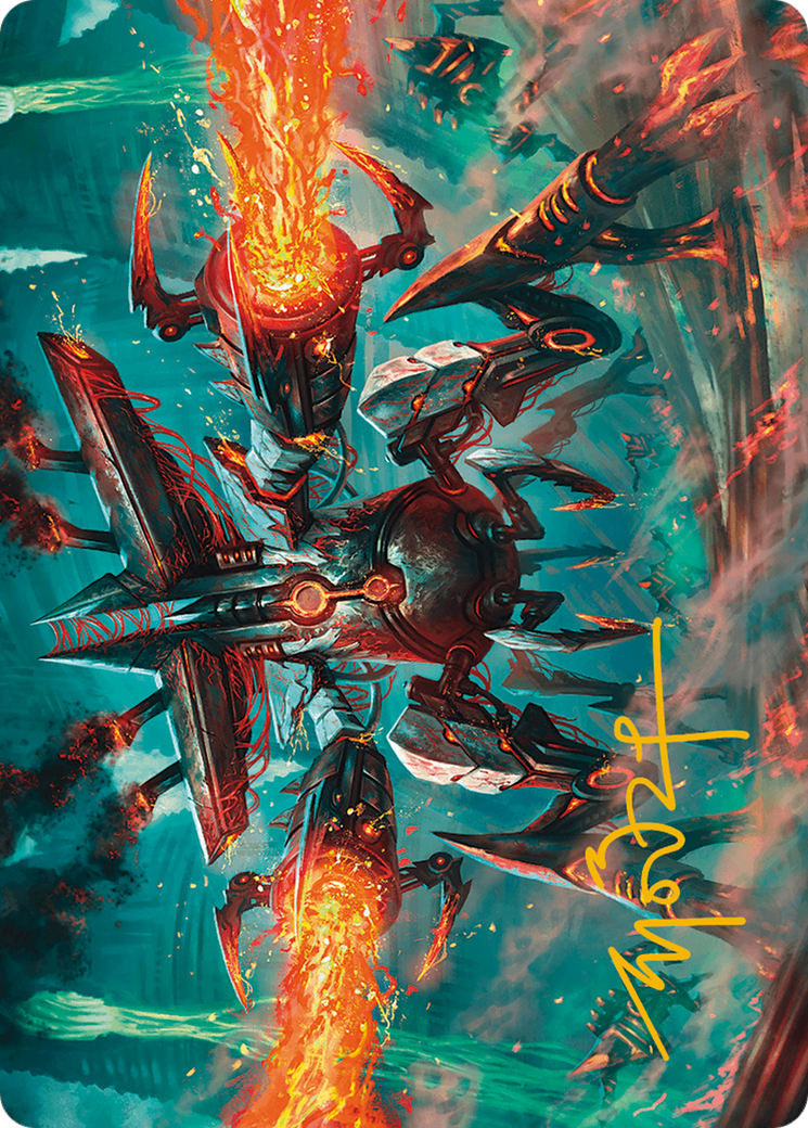 Exterminator Magmarch Art Card (Gold-Stamped Signature) [Modern Horizons 3 Art Series]-1