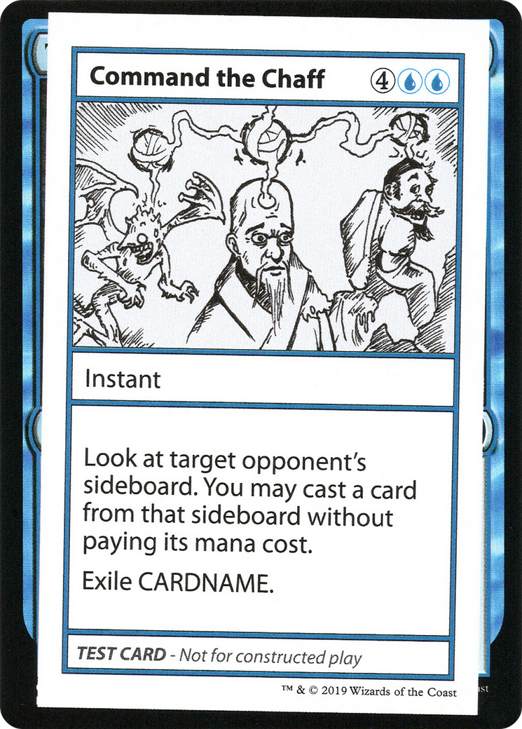 Command the Chaff (2021 Edition) [Mystery Booster Playtest Cards]-1
