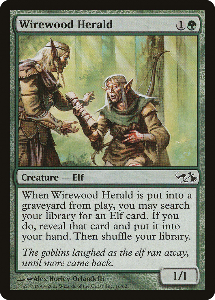 Wirewood Herald (EVG-016) - Duel Decks: Elves vs. Goblins Foil-1