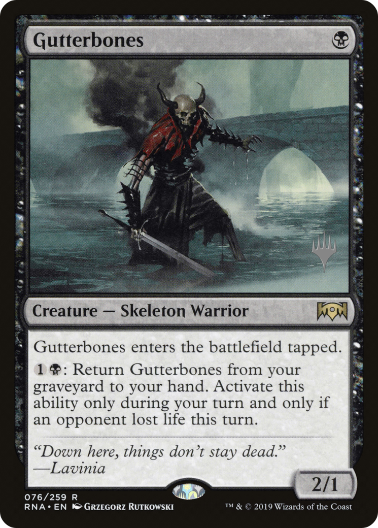 Gutterbones (Promo Pack) [Ravnica Allegiance Promos]-1